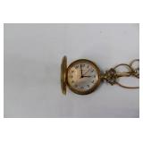 Pocket Watch Fob with Dual-Blade Knife & Chain, Gold Tone Pocket Watch Fob with Dual-Blade Knife & Chain, Gold Tone