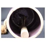 Wind Chime - Purple Ceramic with Bird Motif and Jute Rope Hanger Wind Chime - Purple Ceramic with Bird Motif and Jute Rope Hanger