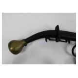 Antique Leather Tassels with Disc Beads and Ivory Ring Ends (Lot of 2) Antique Leather Tassels with Disc Beads and Ivory Ring Ends (Lot of 2)