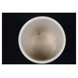 White Ceramic Canister/Cookie Jar with Heart Vine Motif - Crown USA Mark White Ceramic Canister/Cookie Jar with Heart Vine Motif - Crown USA Mark