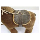 Brown Plush Horse with Leather Saddle & Bridle - Toy Collectible Brown Plush Horse with Leather Saddle & Bridle - Toy Collectible
