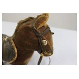 Brown Plush Horse with Leather Saddle & Bridle - Toy Collectible Brown Plush Horse with Leather Saddle & Bridle - Toy Collectible