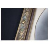 Antique Oval Portrait in Ornate Gilt Frame - Victorian Studio Photo Antique Oval Portrait in Ornate Gilt Frame - Victorian Studio Photo