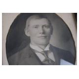 Antique Oval Portrait in Ornate Gilt Frame - Victorian Studio Photo Antique Oval Portrait in Ornate Gilt Frame - Victorian Studio Photo