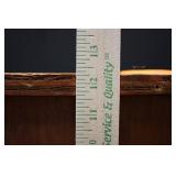 Vintage Wooden Storage Box with Scalloped Base - 24 x 12.5 x 12.25 in Vintage Wooden Storage Box with Scalloped Base - 24 x 12.5 x 12.25 in