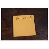 Vintage Wooden Storage Box with Scalloped Base - 24 x 12.5 x 12.25 in Vintage Wooden Storage Box with Scalloped Base - 24 x 12.5 x 12.25 in