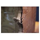 Vintage Wooden Storage Box with Scalloped Base - 24 x 12.5 x 12.25 in Vintage Wooden Storage Box with Scalloped Base - 24 x 12.5 x 12.25 in