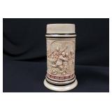 German Hand-Painted Beer Stein Set - 1L Large & Pewter-Lidded Small German Hand-Painted Beer Stein Set - 1L Large & Pewter-Lidded Small