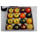 15-Ball Pool Ball Set in Box - Numbers 1-15 15-Ball Pool Ball Set in Box - Numbers 1-15