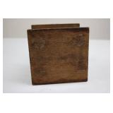 Blue & White Ceramic Coffee Grinder on Wooden Stand - Hand Crank Blue & White Ceramic Coffee Grinder on Wooden Stand - Hand Crank