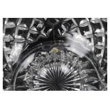 Crystal Cut Glassware Set - Diamond Pattern Sugar Bowl with Lid, Bowls & Glasses Crystal Cut Glassware Set - Diamond Pattern Sugar Bowl with Lid, Bowls & Glasses