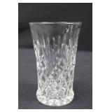 Crystal Cut Glassware Set - Diamond Pattern Sugar Bowl with Lid, Bowls & Glasses Crystal Cut Glassware Set - Diamond Pattern Sugar Bowl with Lid, Bowls & Glasses