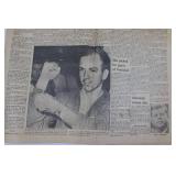 Mason City Globe-Gazette Front Page - Homage to Kennedy, Nov 25, 1963 Edition Mason City Globe-Gazette Front Page - Homage to Kennedy, Nov 25, 1963 Edition