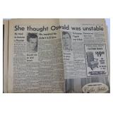 Mason City Globe-Gazette Front Page - Homage to Kennedy, Nov 25, 1963 Edition Mason City Globe-Gazette Front Page - Homage to Kennedy, Nov 25, 1963 Edition