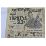 Mason City Globe-Gazette Front Page - Homage to Kennedy, Nov 25, 1963 Edition Mason City Globe-Gazette Front Page - Homage to Kennedy, Nov 25, 1963 Edition