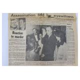 Mason City Globe-Gazette Front Page - President Kennedy Slain Mason City Globe-Gazette Front Page - President Kennedy Slain