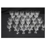 Crystal Goblets Set - 34-Piece Assortment (11 Small, 12 Medium, 11 Large) Crystal Goblets Set - 34-Piece Assortment (11 Small, 12 Medium, 11 Large)