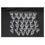 Crystal Goblets Set - 34-Piece Assortment (11 Small, 12 Medium, 11 Large) Crystal Goblets Set - 34-Piece Assortment (11 Small, 12 Medium, 11 Large)
