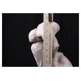 Abstract White Female Figure Sculpture - Standing Draped Form, About 30 in Tall Abstract White Female Figure Sculpture - Standing Draped Form, About 30 in Tall