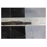 Antique Iron-Banded Steamer Trunk - Ornate Hardware, Dark Patina, Vintage Metal Chest Antique Iron-Banded Steamer Trunk - Ornate Hardware, Dark Patina, Vintage Metal Chest