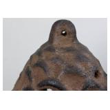 Terracotta Pinecone Sculpture - Perforated Decorative Accent Terracotta Pinecone Sculpture - Perforated Decorative Accent