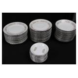 China Dinnerware Set - Pink Rose Floral Pattern, Made in Japan (112 piece set) China Dinnerware Set - Pink Rose Floral Pattern, Made in Japan (112 piece set)