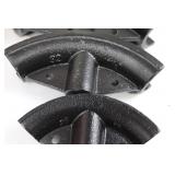 12 Ton Hydraulic Jack on Red A-Frame Stand with 6 Curved Roller Inserts 12 Ton Hydraulic Jack on Red A-Frame Stand with 6 Curved Roller Inserts