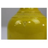 BALDELLI ITALY Yellow Ceramic Oil Cruets - Pair with Cork Stoppers BALDELLI ITALY Yellow Ceramic Oil Cruets - Pair with Cork Stoppers
