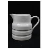 Creamer - White Ceramic with Stacked Ring Base Creamer - White Ceramic with Stacked Ring Base