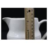 Creamer - White Ceramic with Stacked Ring Base Creamer - White Ceramic with Stacked Ring Base