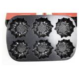 Sunflower Collection 6-Cavity Nonstick Muffin Pan Set - Platinum Collection (2-Piece) Sunflower Collection 6-Cavity Nonstick Muffin Pan Set - Platinum Collection (2-Piece)
