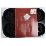 Sunflower Collection 6-Cavity Nonstick Muffin Pan Set - Platinum Collection (2-Piece) Sunflower Collection 6-Cavity Nonstick Muffin Pan Set - Platinum Collection (2-Piece)