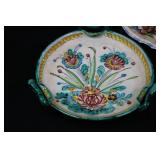Majolica Floral Dish Set 64/105 - 3 Pieces - Made in Italy Majolica Floral Dish Set 64/105 - 3 Pieces - Made in Italy