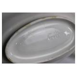 Floral Italian Ceramic Dinnerware Set - Platter, Bowls & 4 Small Plates Floral Italian Ceramic Dinnerware Set - Platter, Bowls & 4 Small Plates