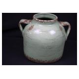 Ceramic Jug with Twin Handles - Celadon Glaze, Made in Italy Ceramic Jug with Twin Handles - Celadon Glaze, Made in Italy