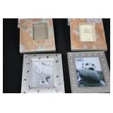 The Unique Collection Ceramic Hand-Made Photo Frame 8in Frame 3.5x5in Photo Pair The Unique Collection Ceramic Hand-Made Photo Frame 8in Frame 3.5x5in Photo Pair