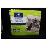 Top Paw Extra-Wide Walk-Through Pet Gate with Small Pet Door - 29-62 in Wide Top Paw Extra-Wide Walk-Through Pet Gate with Small Pet Door - 29-62 in Wide