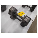 (2) 30 lb. Dumbbells...