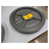 (2) 45 lb. Weights...
