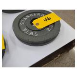 (2) 5 lb. Weights...