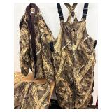 Gamehide insulated camo bibs, pants and jacket size 3x