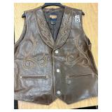 Cripple Creek authentic leather vest size 2xl