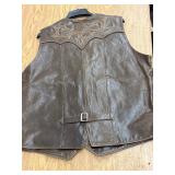Cripple Creek authentic leather vest size 2xl