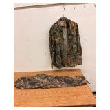 Mossy oak camo button up and pants