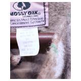 Mossy oak cotton camo zip up size large