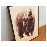 Bison in the tundra print
