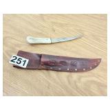 Fixed blade with sheath