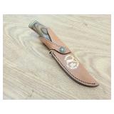 MN deer Hunters association fixed blade and sheath