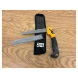 Foldable HS bone saw with 2nd blade