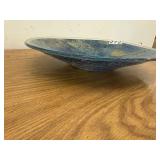 Decorative shallow serving bowl